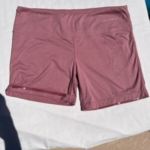 IAB-Pink Athletic Shorts with Silver Print